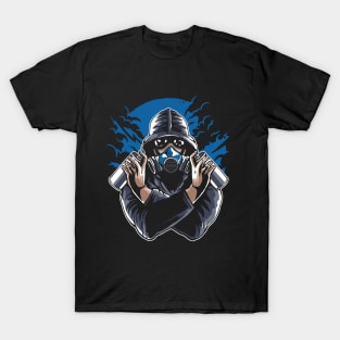 Gas Mask Graffiti T-Shirt